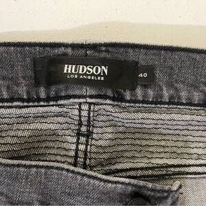 Hudson Blinder Biker V2 Gray Denim w/ Sturdy Waistband